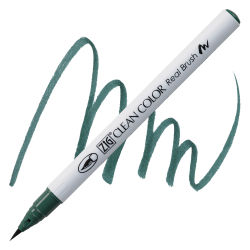 Kuretake Zig Clean Color Real Brush Pen - Dark Green