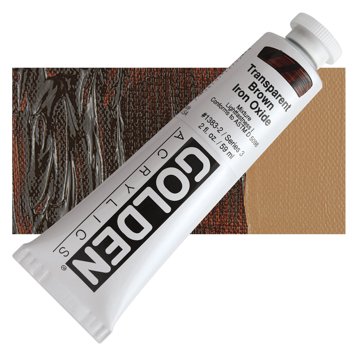 Heavy Body Acrylic Color - Transparent Brown Iron Oxide