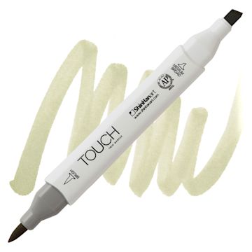 Open in modal - ShinHan Touch Twin Brush Marker - Putty Y169 marker and swatch