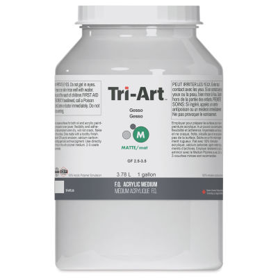 Tri-Art Acrylic White Gesso - White, 3.78 L