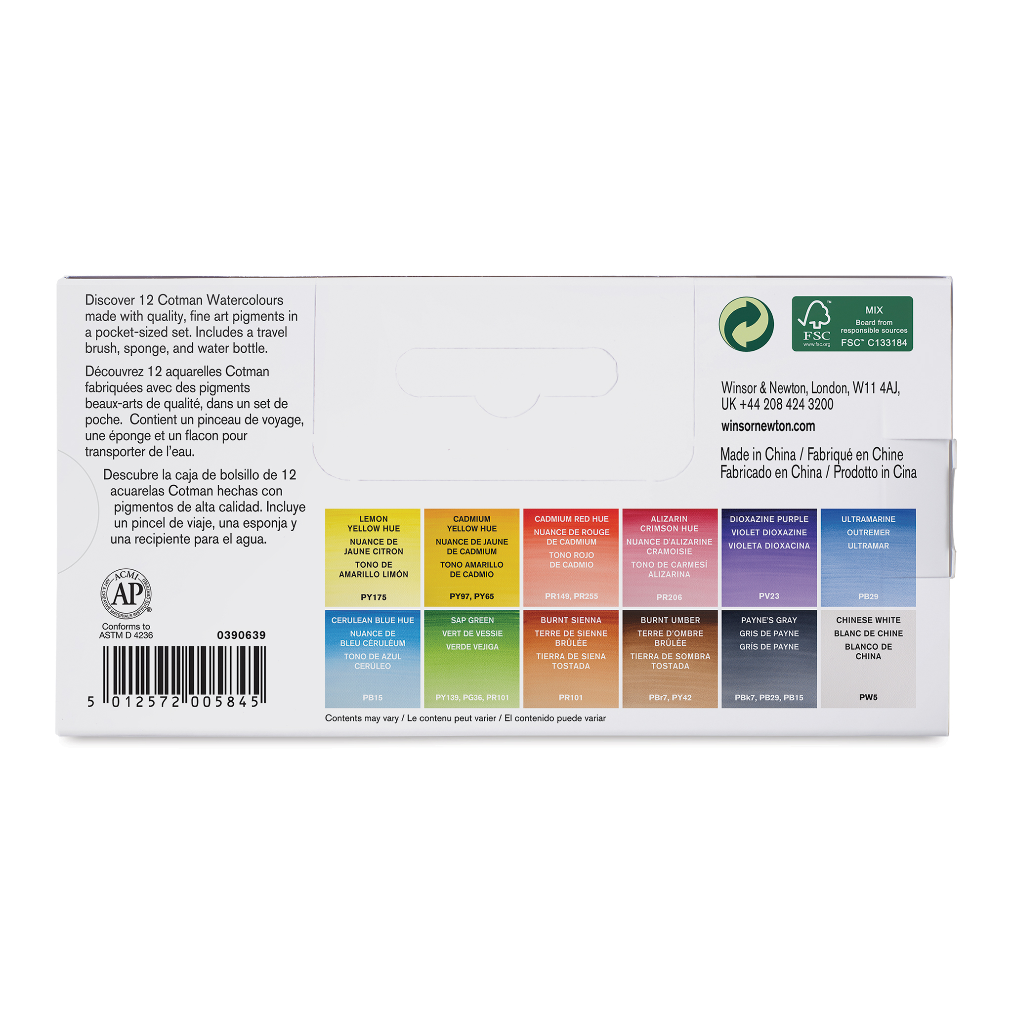 WINSOR AND NEWTON Cotman Water Color Field Plus Set - 8262660