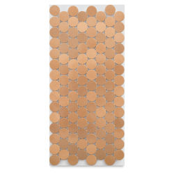 Diamond Tech Metal Tile Half Sheet - Rose Gold, 20 mm Rounds