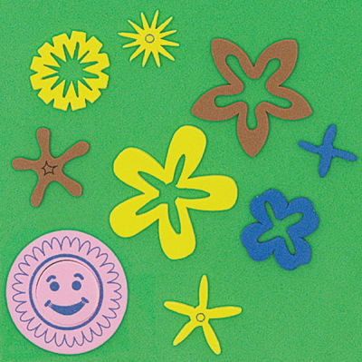 WonderFoam 3D Sticker Shapes - Flower stickers from Nature Shapes Box
