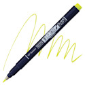 Tombow Fudenosuke Brush Pen - Yellow Neon, Hard Tip