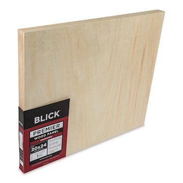 Open in modal - Blick Premier Wood Panel - 20'' x 24'', 1-1/2'' Gallery Profile, Cradled (side view)