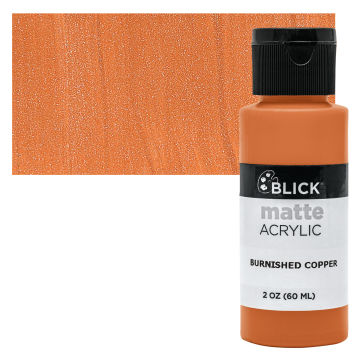 Blick Matte Acrylic - Burnished Copper, 2 oz bottle