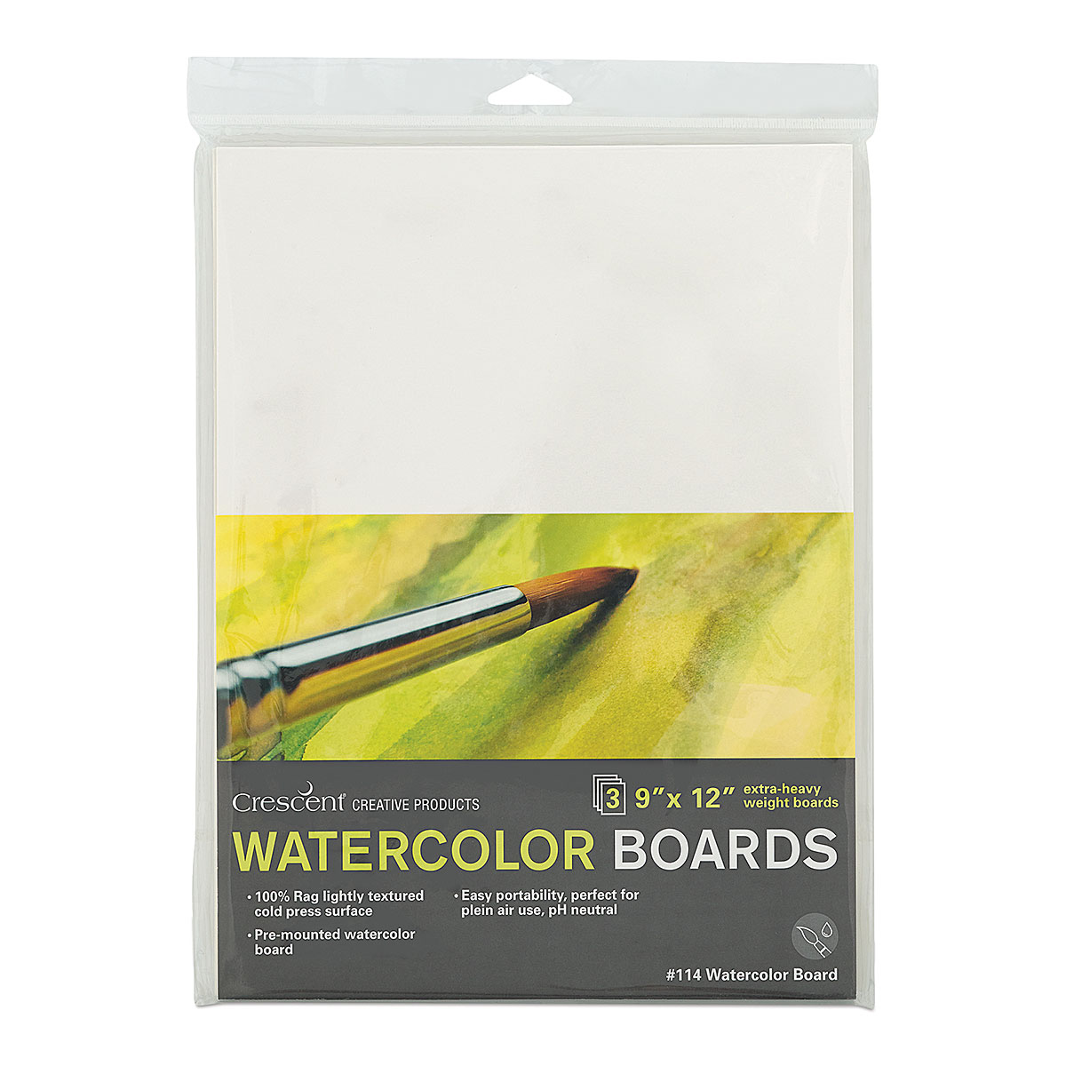 Crescent Extra-Heavy Weight Cold Press Watercolor Board, 15 x 20 Inches, Case of 15