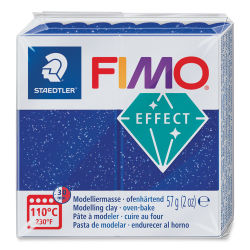 Staedtler Fimo Glitter Effect Polymer Clay - 2 oz, Glitter Blue