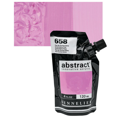 Sennelier Abstract Acrylic - Deep Magenta, 120 ml pouch