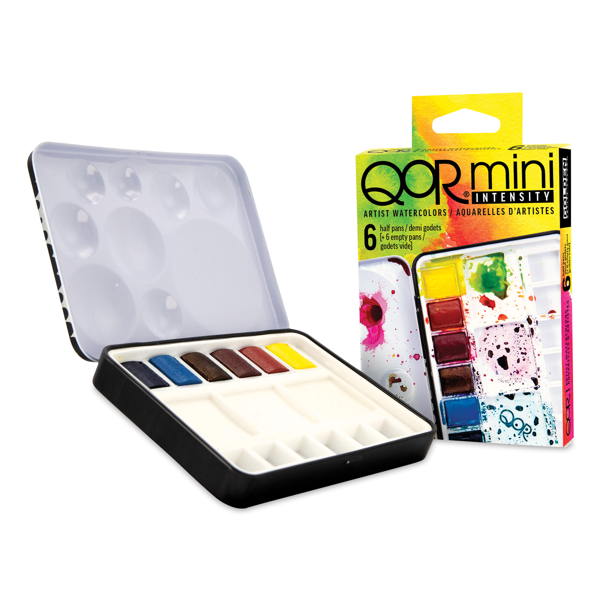 QoR Watercolor Set - Intensity, Set of 6 Half Pans