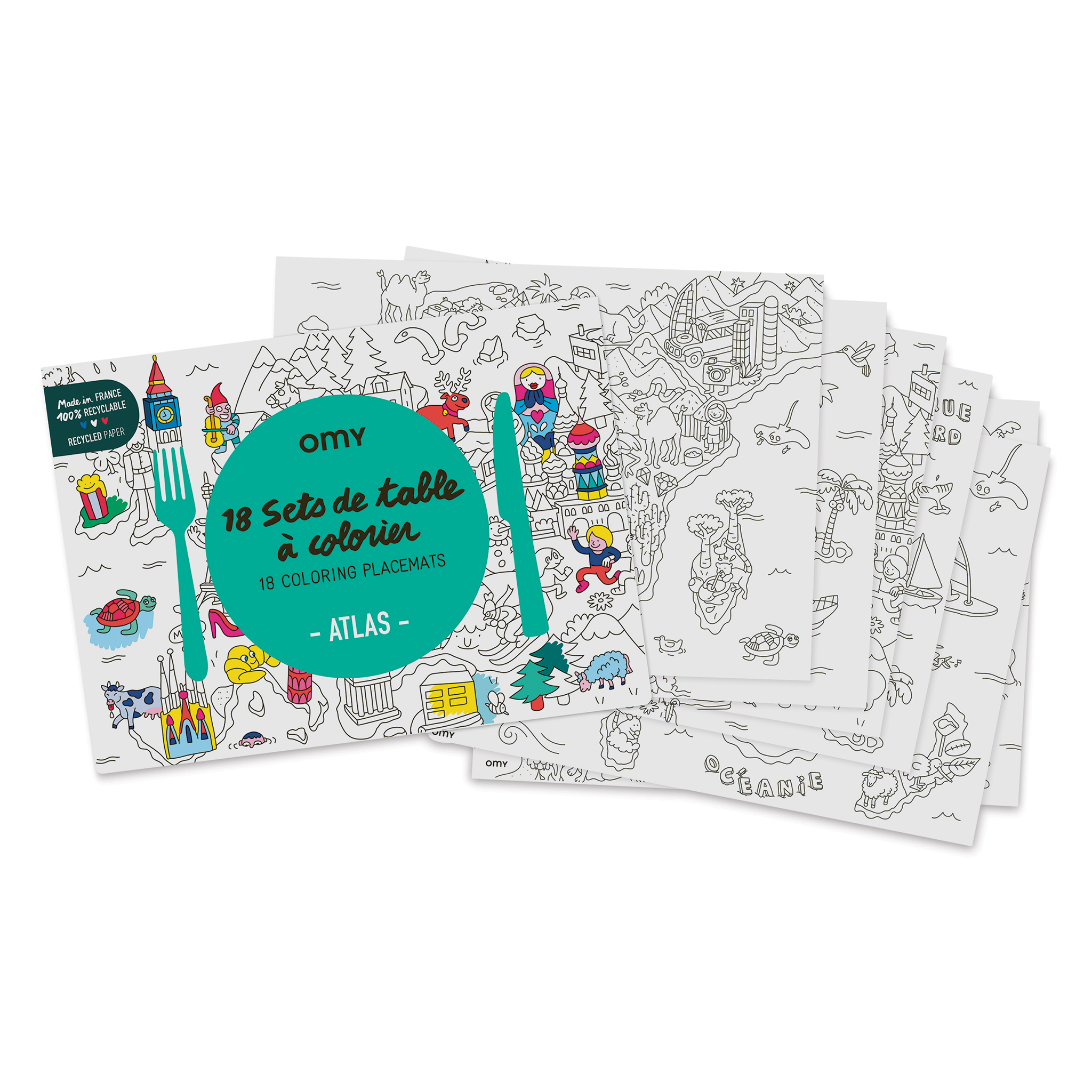 OMY Coloring Placemat Sets