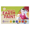Natural Earth Paint Tempera Paint Powders - Complete Set of 6, Assorted Colors, 3 oz