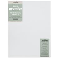 Blick Premier Stretched Cotton Canvas - Traditional Profile, Back-Stapled, 18" x 24"