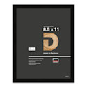Deha Design Fontana Wood Frame - with Easel Back, Black, 8-1/2