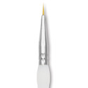 Royal & Langnickel Soft Grip Golden Taklon Brush - Short Liner, Short Handle, 10/0