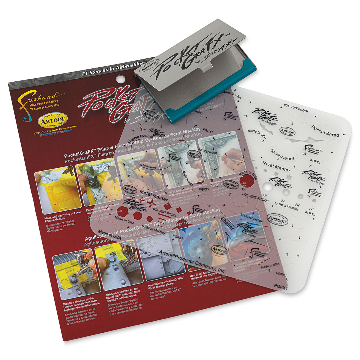 Artool PocketGraFX Freehand Airbrush Template Set by Scott MacKay: Anest  Iwata-Medea, Inc.