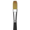 Trekell Synthetic Gold Taklon Brush - Flat, Short Handle, Size 16