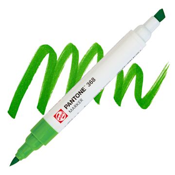 Open in modal - Pantone Dual Tip Marker - 368, swatch and marker