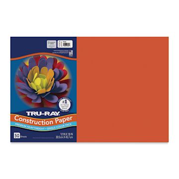 Open in modal - Pacon Tru-Ray Construction Paper - 12" x 18", Orange, 50 Sheets