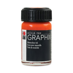 Marabu Graphix Aqua Ink - Orange, 15 ml