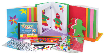 Create-a-Storybook Treasure Box - Components shown with one partially completed book