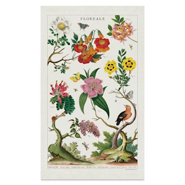 Open in modal - Cavallini Vintage Floreale Tea Towel