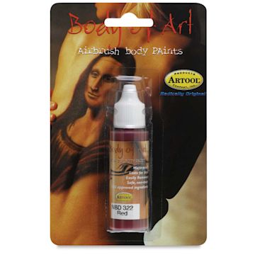 Open in modal - Medea Body-Art Airbrush Paint - 1 oz, Red, Bottle