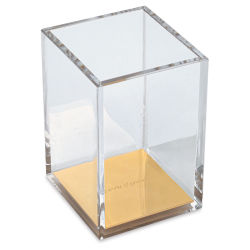 Kate Spade New York Strike Gold Acrylic Desk Accessories - Pencil Cup |  BLICK Art Materials