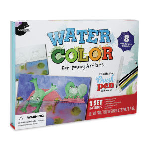 SpiceBox Watercolor for Young Artists Kit (Front of packaging)