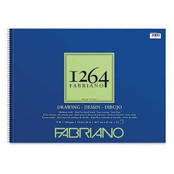 Open in modal - Fabriano 1264 Drawing Pad - 18" x 24", 25 Sheets