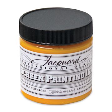 Open in modal - Jacquard Screen Printing Ink - Golden Yellow, 4 oz