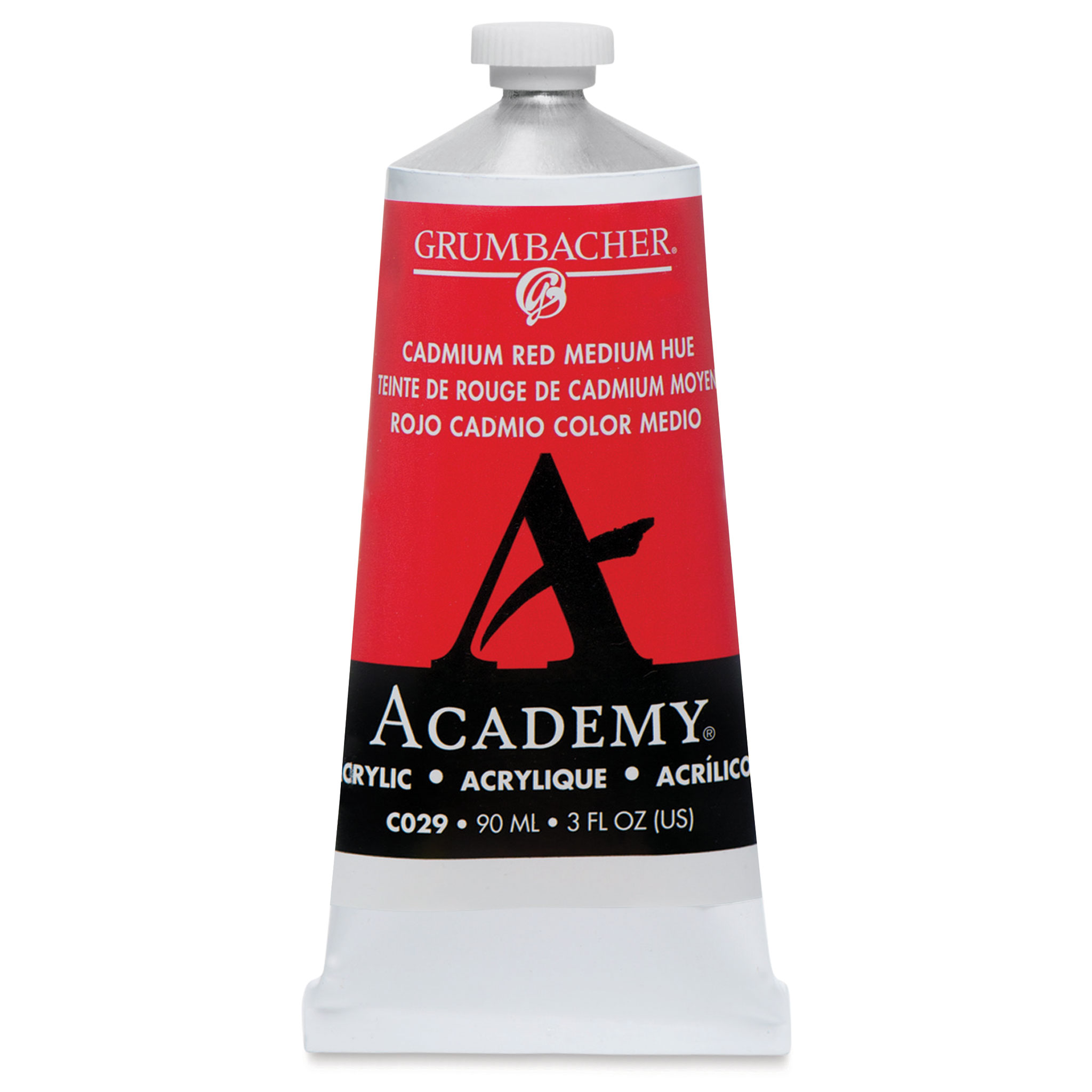 Grumbacher Academy Acrylics Cadmium Yellow Medium Hue 90 ml