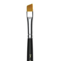 Blick Masterstroke Golden Taklon Brush - Angle Shader, Short Handle, Size 1/4" (close-up)