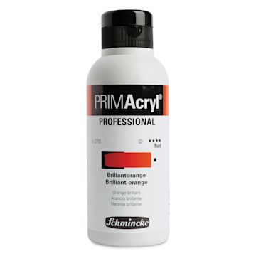 Open in modal - Schmincke Primacryl Professional Fluid Acrylic - Brilliant Orange, 250 ml bottle