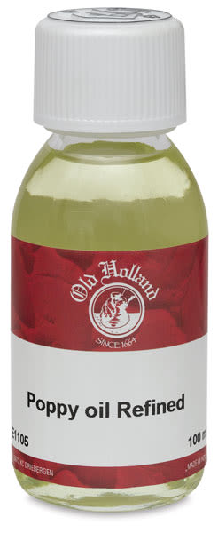 Refined Poppy Oil - Front view of 100 ml bottle