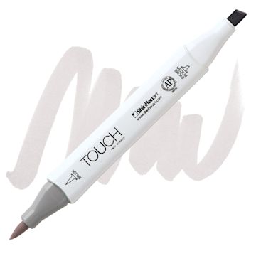 Open in modal - Shinhan Touch Twin Brush Marker - Warm Grey 0.5 marker and swatch