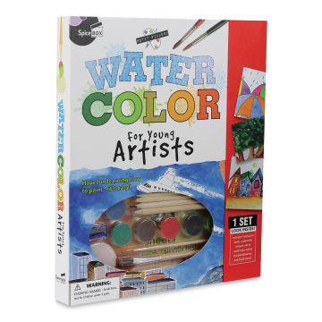 SpiceBox Petit Picasso Watercolor Kit (Front of packaging, Angled)