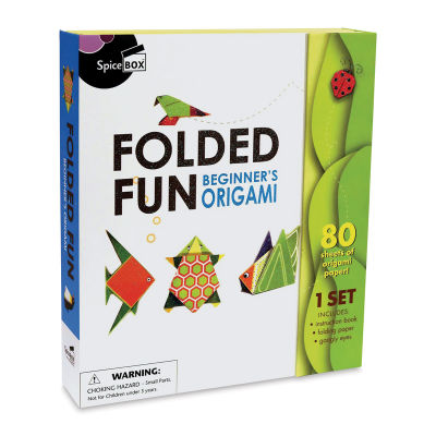 SpiceBox Folded Fun Beginner’s Origami Kit (Front of packaging)