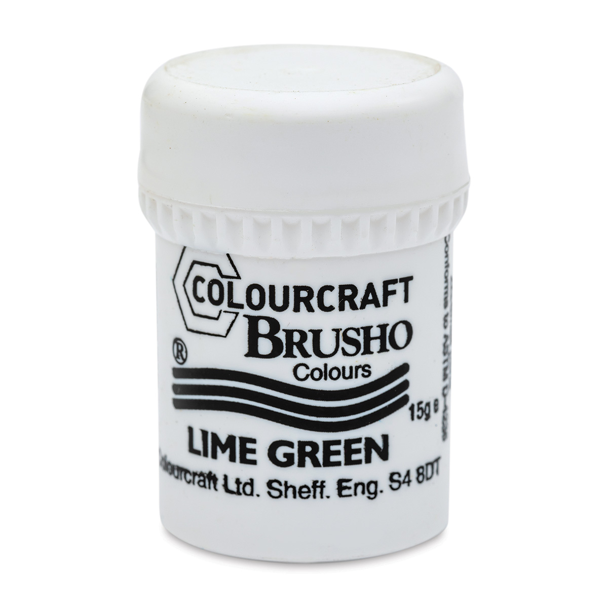 Brusho Crystal Colour - Lime Green, 15 g pot