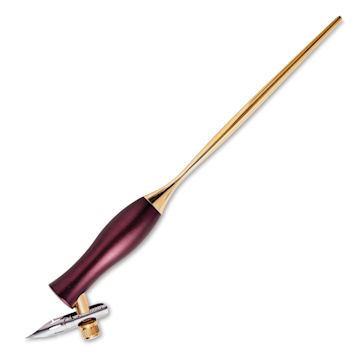 Open in modal - Tom’s Studio Bloom Oblique Calligraphy Dip Pen - Mulberry