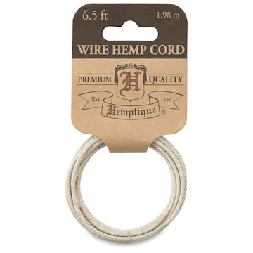 Open in modal - Hemptique Hemp Wire Cord - Natural, 6.5 ft