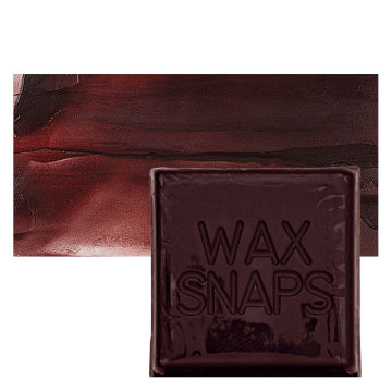 Enkaustikos Wax Snaps Encaustic Paints - Perelyn Maroon, 40 ml cake