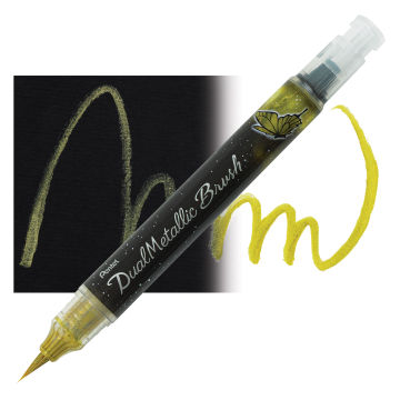 Pentel Arts Dual Metallic Brush Pen - Gold