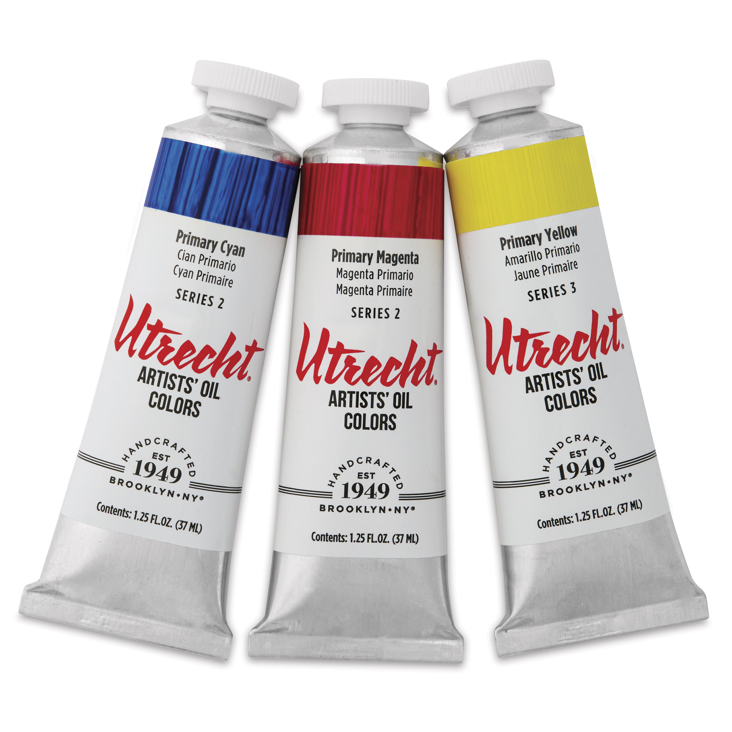 Utrecht Artists' Oil Paint - Set of 3, CMY Mixing Colors, 37 ml