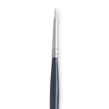 Open in modal - Princeton Snap! Natural Bristle Brush - Round, Long Handle, Size 0