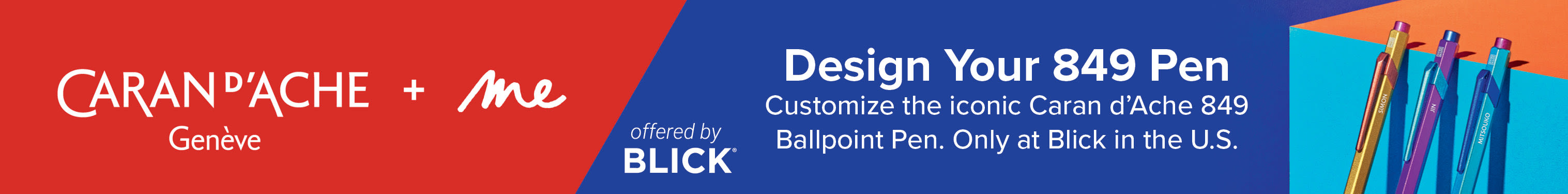 Caran d'Ache Custom Pens Banner