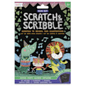 Ooly Scratch and Scribble Mini Scratch Art Kit - Safari Party