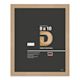 Deha Design Fontana Wood Frame - with Easel Back, Natural Oak, 8" x 10"