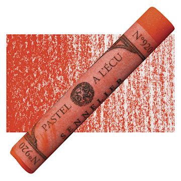 Open in modal - Sennelier Soft Pastel - Coral 920 pastel and swatch