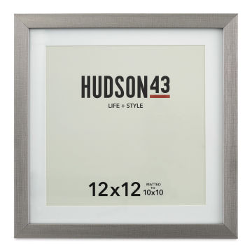 Hudson 43 Gallery Metallic Frames - Silver, 12" x 12" (Front of frame)